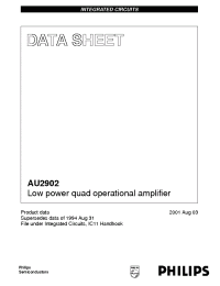 Datasheet AU2902D manufacturer Philips