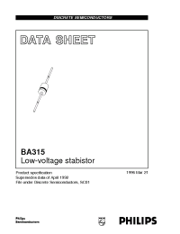 Datasheet BA315 manufacturer Philips