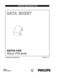 Datasheet BAP64-04W manufacturer Philips