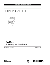 Datasheet BAT54L manufacturer Philips