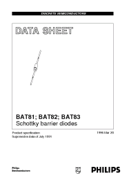 Datasheet BAT82/A52R manufacturer Philips