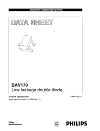Datasheet BAV170 manufacturer Philips