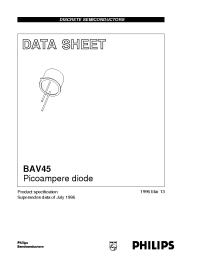 Datasheet BAV45 manufacturer Philips
