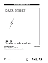 Datasheet BB119 manufacturer Philips