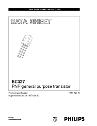 Datasheet BC327-25 manufacturer Philips