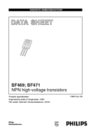 Datasheet BF469/B manufacturer Philips