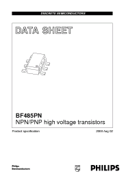 Datasheet BF485PN manufacturer Philips