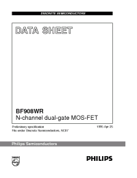 Datasheet BF908WR manufacturer Philips