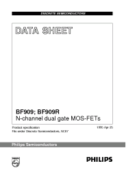 Datasheet BF909R/T1 manufacturer Philips