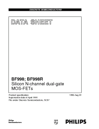 Datasheet BF998R manufacturer Philips