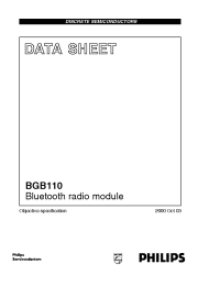 Datasheet BGB110 manufacturer Philips
