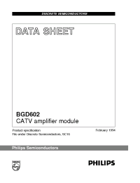 Datasheet BGD602 manufacturer Philips