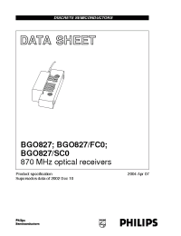 Datasheet BGO827 manufacturer Philips