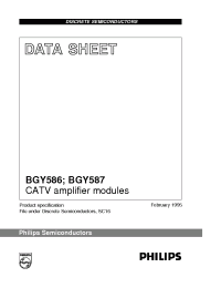 Datasheet BGY587 manufacturer Philips