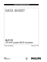 Datasheet BLF175 manufacturer Philips