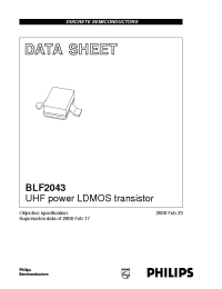 Datasheet BLF2043 manufacturer Philips
