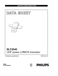 Datasheet BLF2045 manufacturer Philips