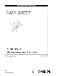 Datasheet BLS3135-10 manufacturer Philips