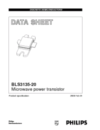 Datasheet BLS3135-20 manufacturer Philips