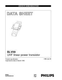 Datasheet BLV59 manufacturer Philips