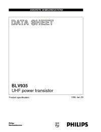 Datasheet BLV935 manufacturer Philips