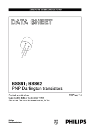 Datasheet BSS62 manufacturer Philips