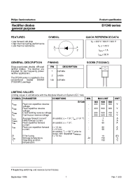 Datasheet BY249F-600 manufacturer Philips