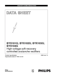 Datasheet BYX101 manufacturer Philips