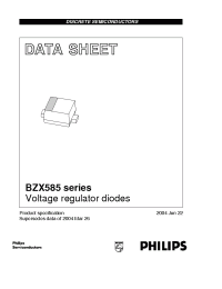 Datasheet BZX585-C10 manufacturer Philips