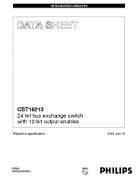 Datasheet CBT16213 manufacturer Philips
