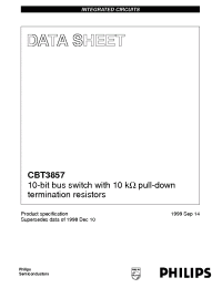 Datasheet CBT3857 manufacturer Philips