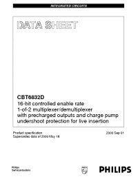 Datasheet CBT6832DDGG manufacturer Philips