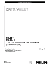 Datasheet FBL2041IBB manufacturer Philips