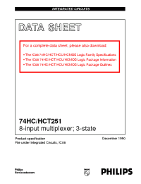 Datasheet HCT251 manufacturer Philips