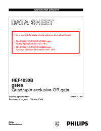 Datasheet HEF4030BD manufacturer Philips