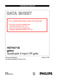 Datasheet HEF4071BD manufacturer Philips