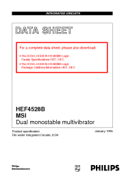 Datasheet HEF4528BD manufacturer Philips