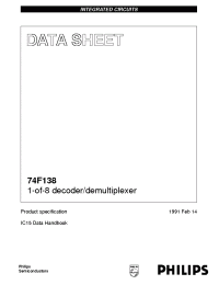 Datasheet I74F138D manufacturer Philips