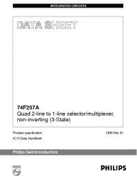 Datasheet I74F257AN manufacturer Philips