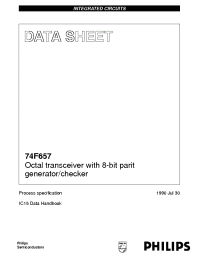 Datasheet I74F657DB manufacturer Philips