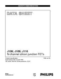 Datasheet J109 manufacturer Philips