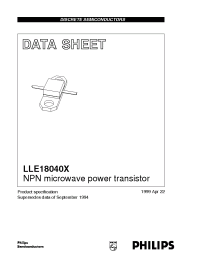 Datasheet LLE18040X manufacturer Philips