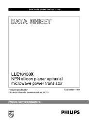 Datasheet LLE18150X manufacturer Philips