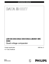Datasheet LM139 manufacturer Philips