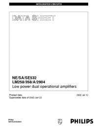 Datasheet LM2904N manufacturer Philips