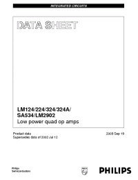 Datasheet LM324NB manufacturer Philips