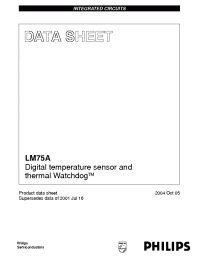 Datasheet LM75A manufacturer Philips