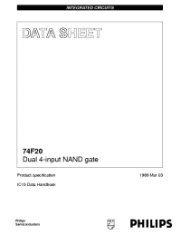 Datasheet N74F20N manufacturer Philips