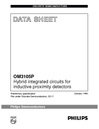 Datasheet OM3115P manufacturer Philips