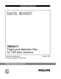 Datasheet OM4031T manufacturer Philips
